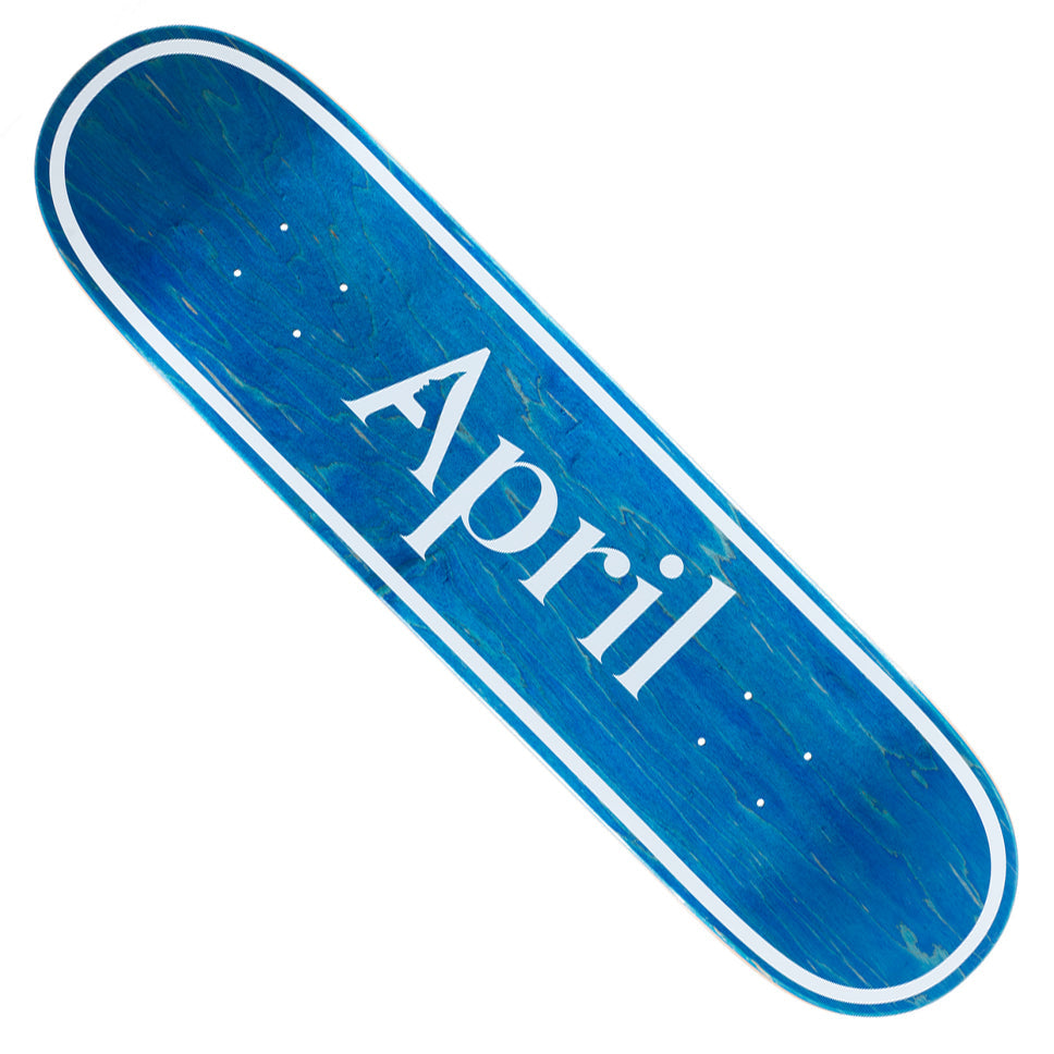 April Skateboards OG Logo Blue Invert Deck